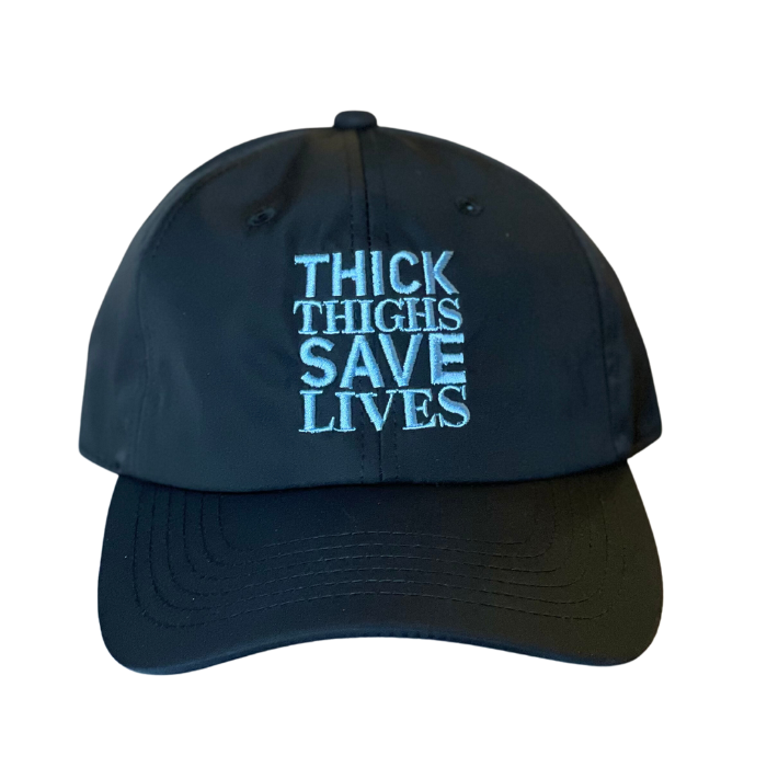 Nylon Dad Hat Black