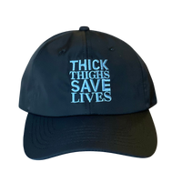 Nylon Dad Hat Black