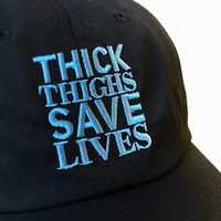 Nylon Dad Hat Black Closeup
