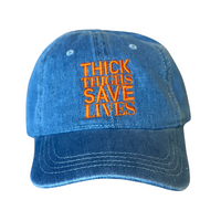 Thick Thighs Save Lives - Denim/Orange