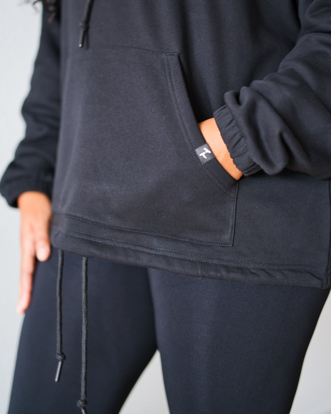 THICK THIGHS SAVE LIVES Embroidered Full Length Hoodie