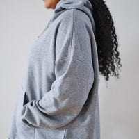 THICK THIGHS SAVE LIVES Embroidered Full Length Hoodie