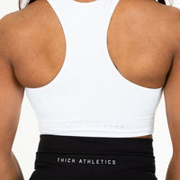 Cut Out Racerback Black Sports Top - Light Support