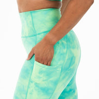 On-The-Move Chili Vein Pocket Leggings