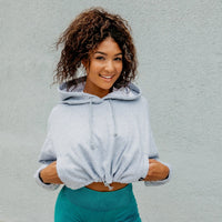 THICK THIGHS SAVE LIVES Crop Hoodie
