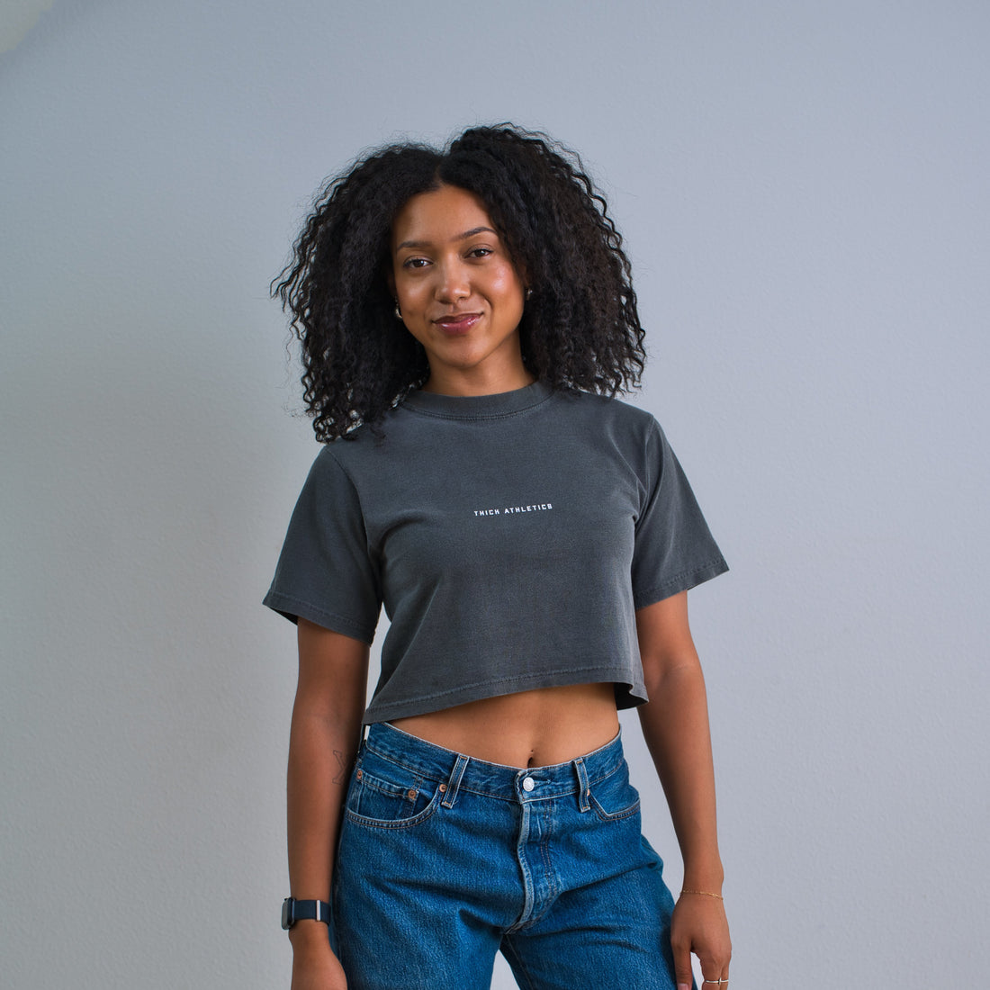 Love Thigh Self Crop T-Shirt