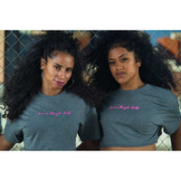 LOVE THIGH SELF Loose Fit Crop T-Shirt, Heather Grey