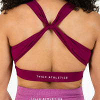 Interlock Twist Deep Purple Sports Bra – Medium Support
