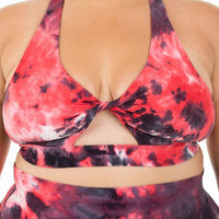 Signature Twist Galaxy Red Sports Bra