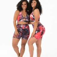 Signature Twist Galaxy Red Sports Bra