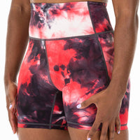 Galaxy Red Tie Dye 7″ Shorts