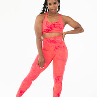 On-The-Move Chili Vein Pocket Leggings