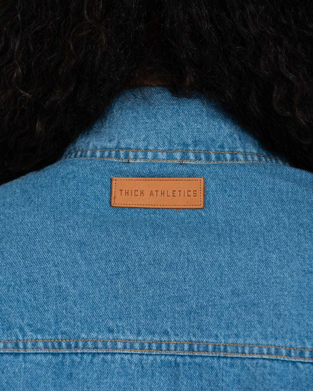 Signature Thick Athletics Crop Denim Jacket
