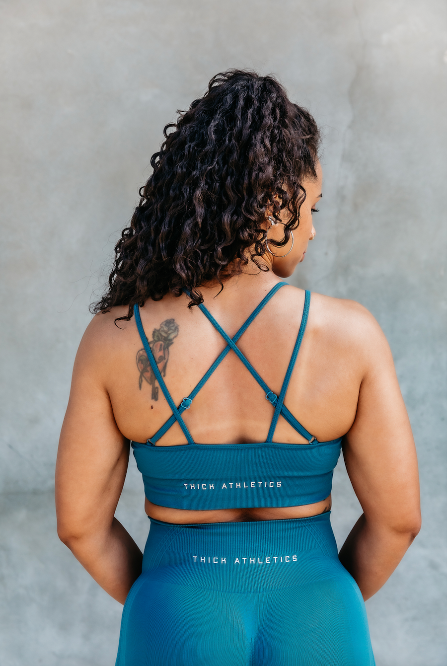 Marina Blue Contour Seamless Sports Bra