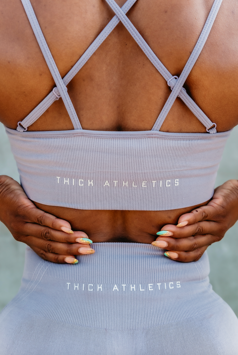 Lilac Grey Contour Seamless Sports Bra
