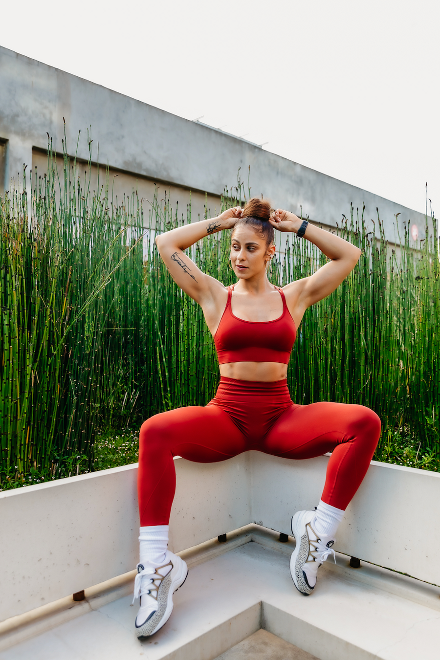Pinot Red Contour Seamless Leggings