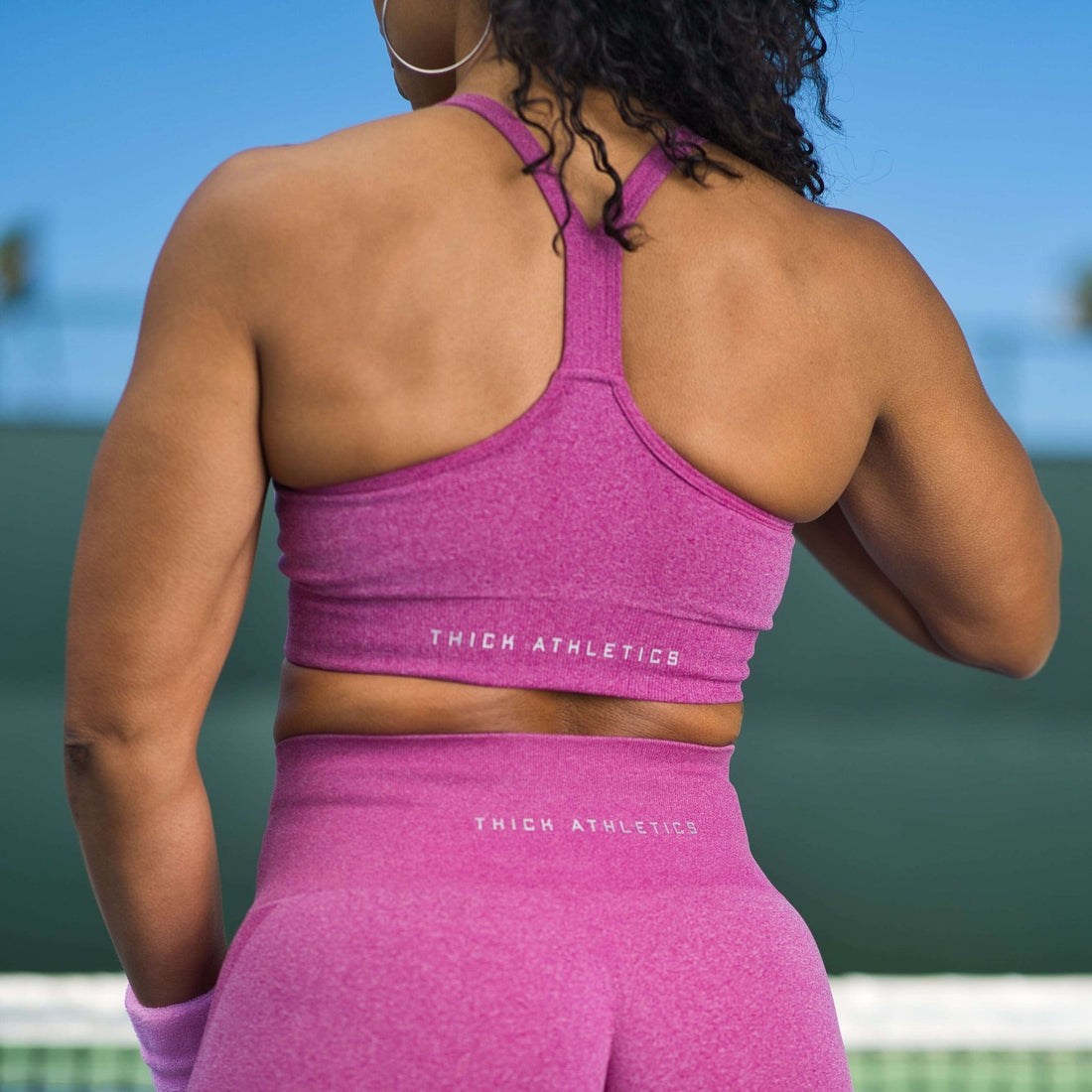 Second Skin Seamless Y-Back Sports Bra Sorbet – Thick Athletics Apparel