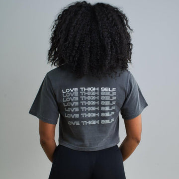 Love Thigh Self Crop T-Shirt