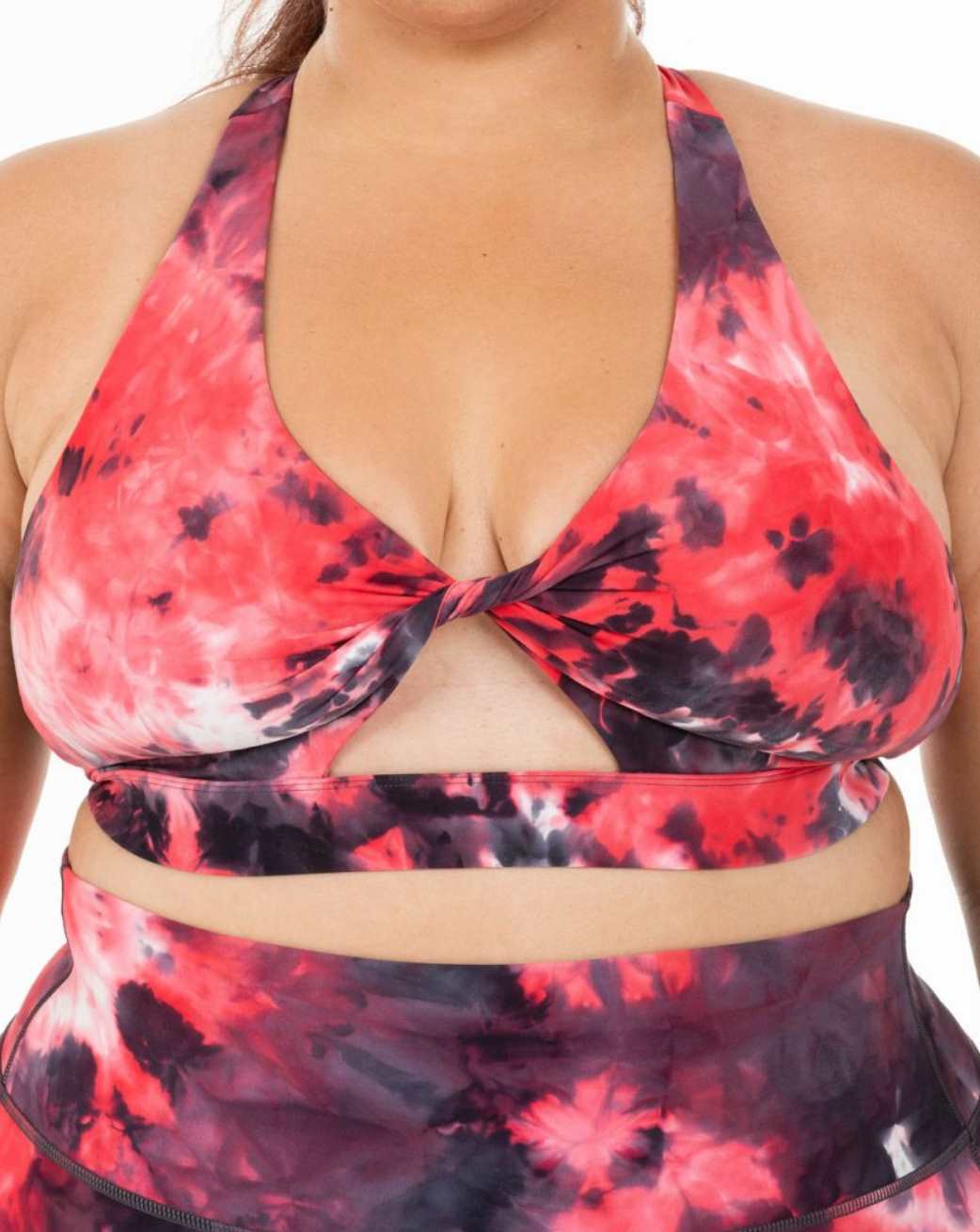 Signature Twist Galaxy Red Sports Bra