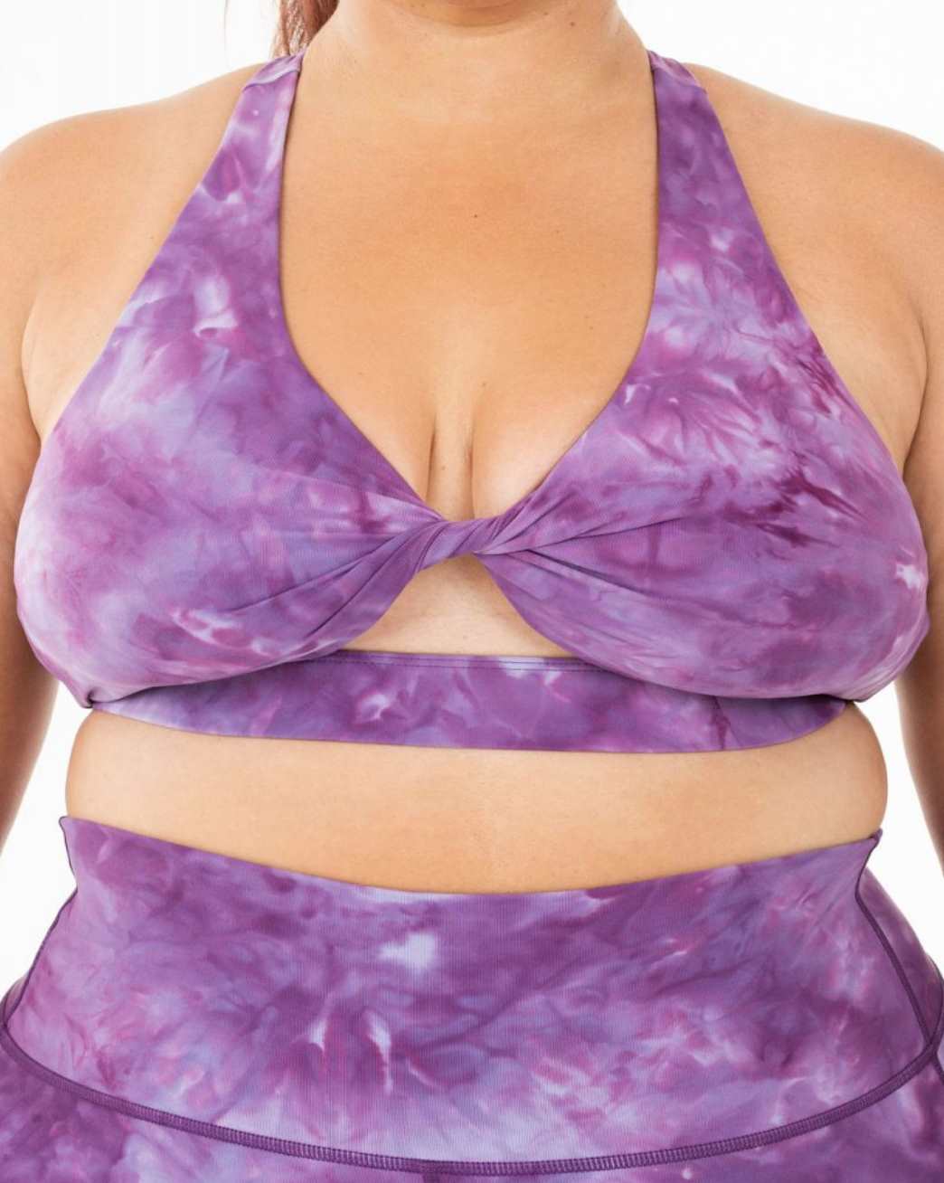 Signature Twist Amethyst Purple Sports Bra