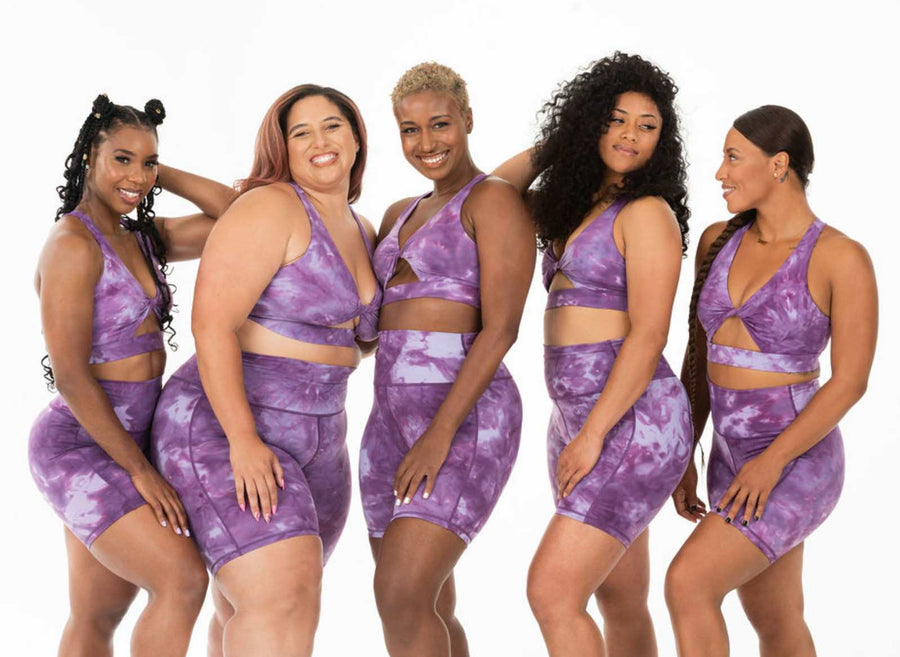 Signature Twist Amethyst Purple Sports Bra