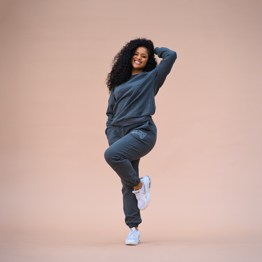 SUPERHUMAN Luxe Fleece Jogger- Charcoal