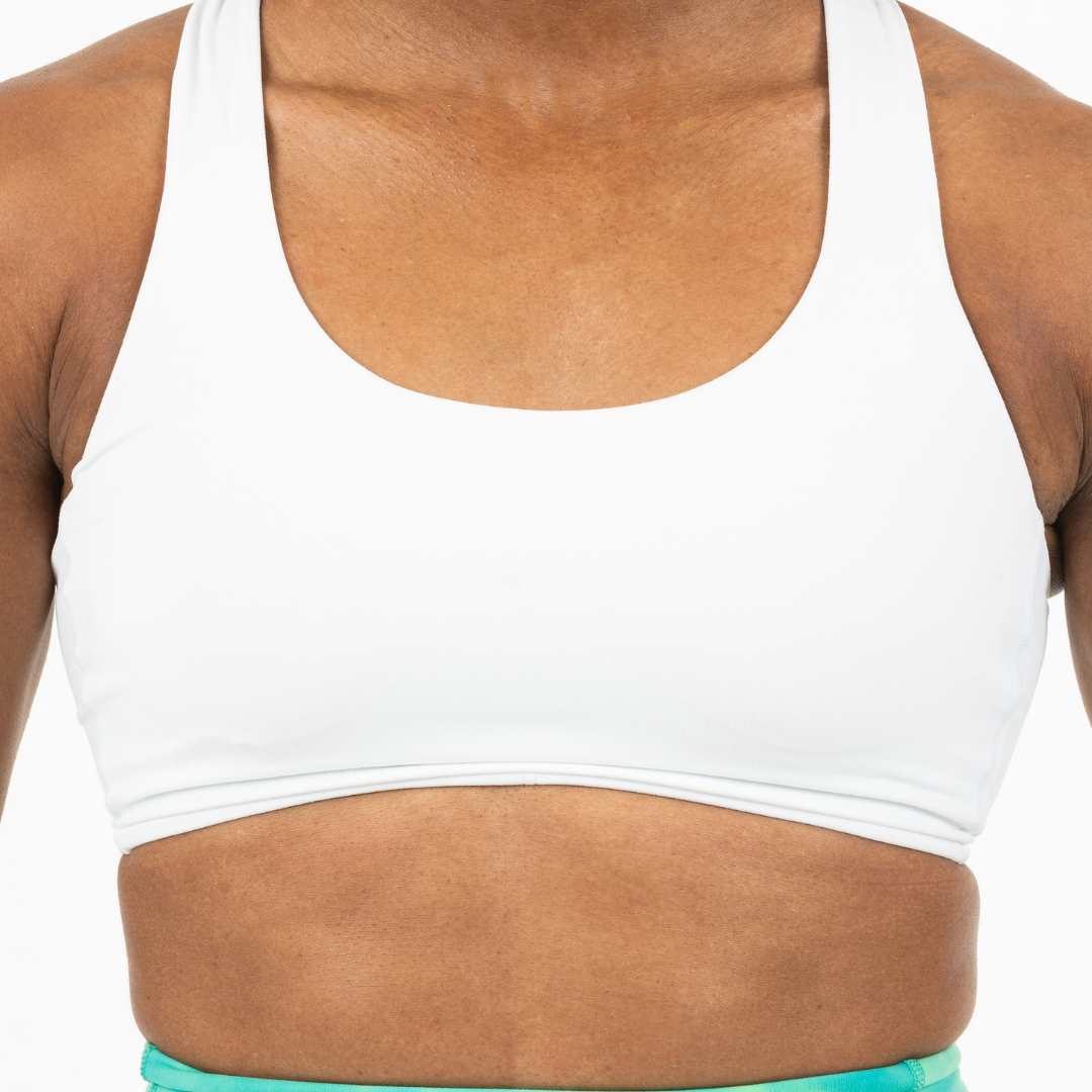 Signature Classic White Sports Bra