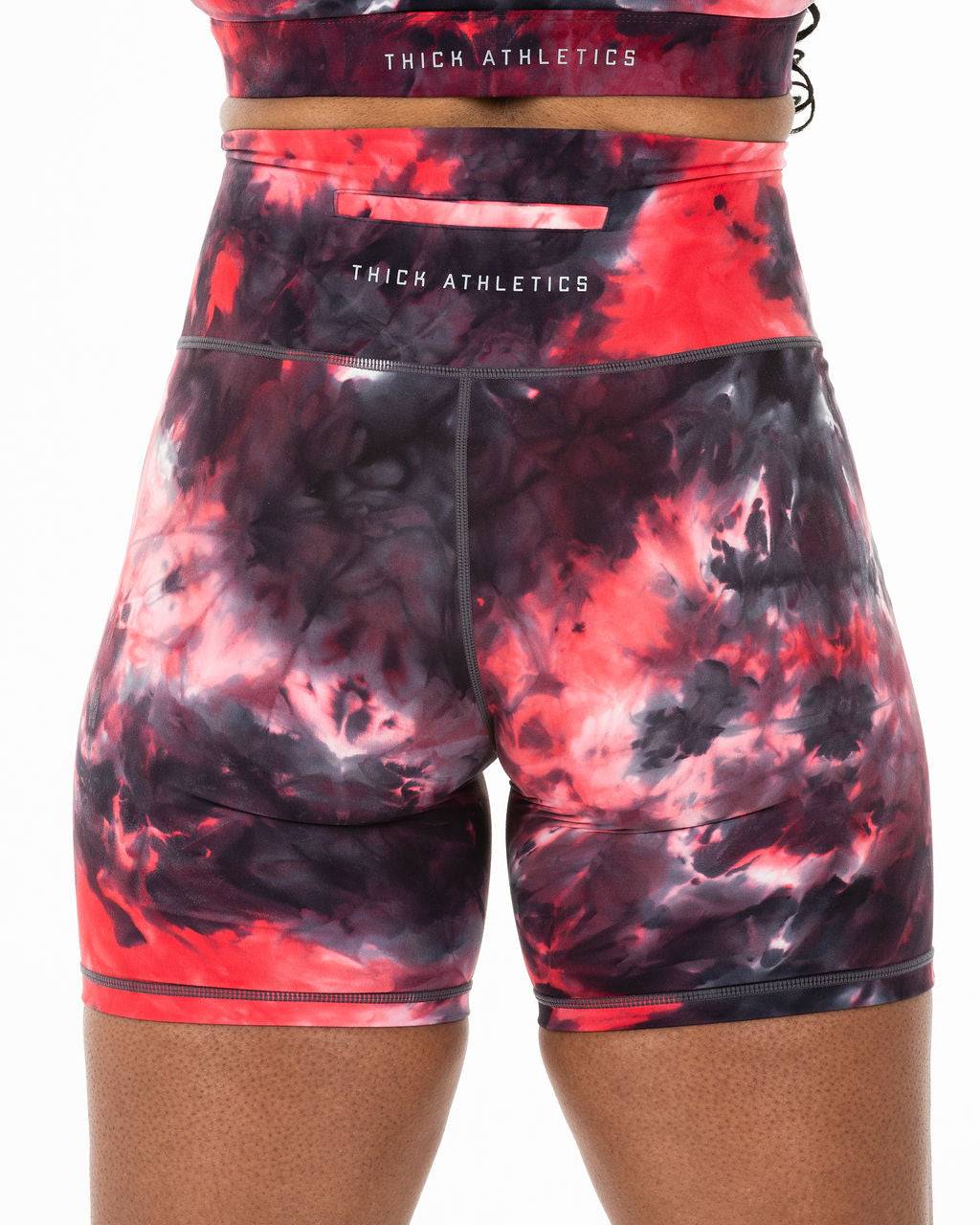 Galaxy Red Tie Dye 7″ Shorts