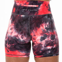 Galaxy Red Tie Dye 7″ Shorts